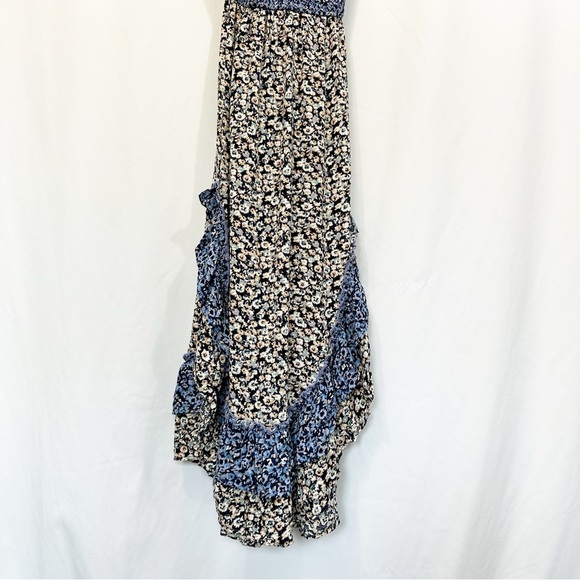 SOLD NWT Free People One I Love Floral Ruffle Maxi Dress in Denim Combo - Picture 6 of 15